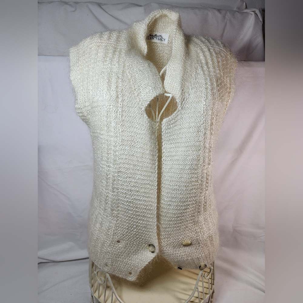Vintage Linda Allord- Ellen Tracy mohair sweater vest